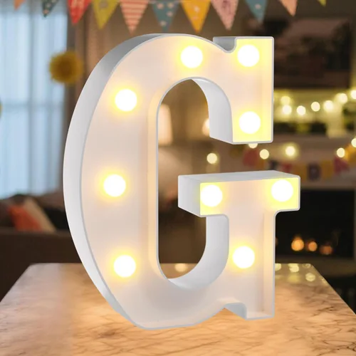 Miniatura 62 de Letrero de números con luz LED de marquesina, letrero de números de cumpleaños iluminado para decoración de fiesta de cumpleaños, pared de bar