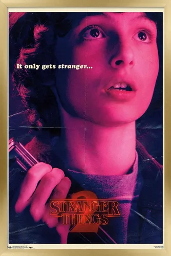 Miniatura 18 de Netflix Stranger Things: Temporada 2 - Póster de pared de Mike, 22.4 x 14.7 pulgadas, versión con marco de madera de Barnwood