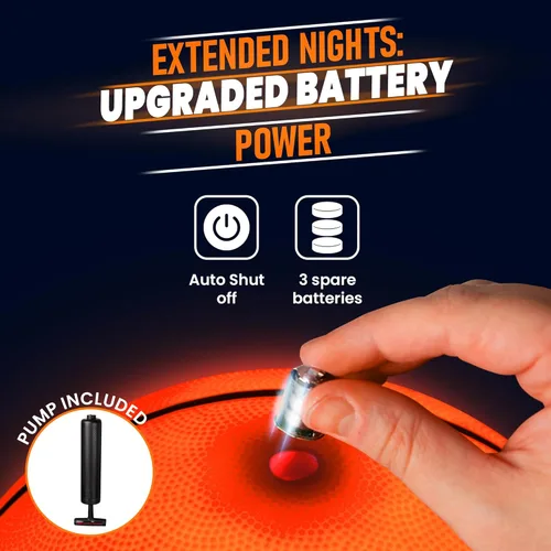Miniatura 6 de TOMLEON Light Up Basketball Glow in The Dark Basketball LED Basketball Size 7 Glowing Basketball Ball Lighted Basketball Coolest Things