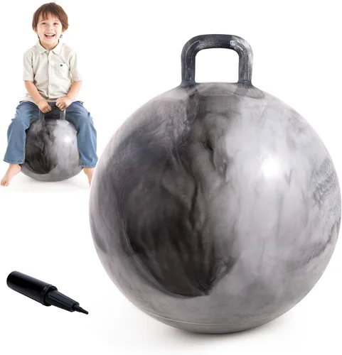 Miniatura 10 de Bola de tolva, bola hinchable de 15 pulgadas con asa, corazón rosa, juguetes para niñas, divertido juego activo en interiores, juguetes inflables