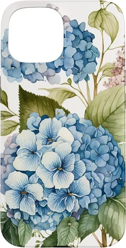 Miniatura 6 de Watercolour Vintage Blue Hydrangea with Flower Flower Case for iPhone 17