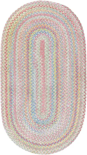 Miniatura 16 de Capel Rugs Baby's Breath - Alfombra ovalada trenzada (2 x 3 pulgadas), color natural