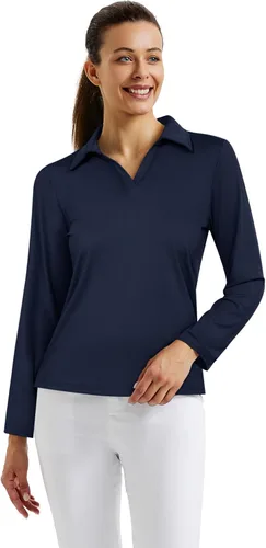 Miniatura 2 de JACK SMITH Women Collared Polo Shirts Long Sleeve Workout Tops for Running Hiking Exercise