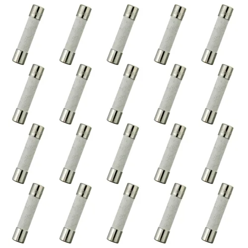 Miniatura 10 de T7AL250V 20 fusibles de tubo de cerámica de soplado lento de 0.236x1.181 in 0.24 x 1.18 pulgadas 7A 250V