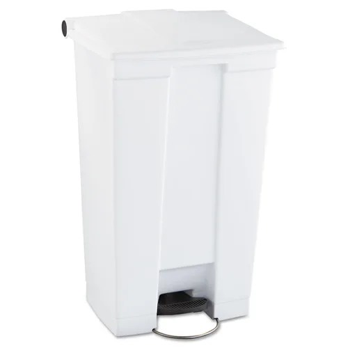 Miniatura 6 de Rubbermaid Commercial Products Bote de basura con pedal de 12 galones con tapa Basurero de manos libres sanitario de uso para residuos médicos