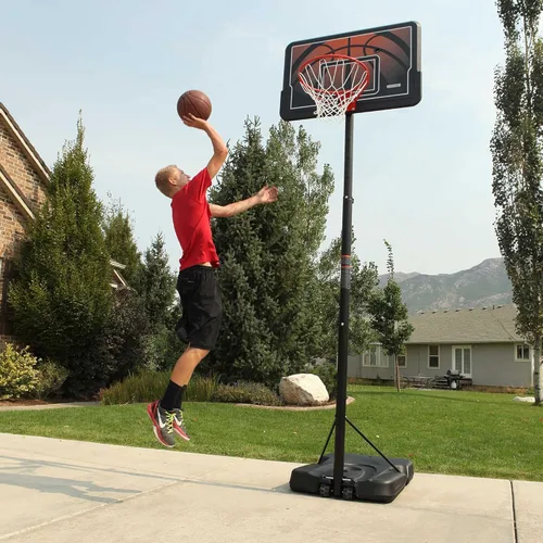 Miniatura 5 de Lifetime Sistema de baloncesto portátil ajustable en altura, tablero trasero de 44 pulgadas