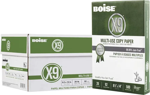 Miniatura 11 de Boise Paper X-9 - Papel de copia multiusos – Sin resma (2000 hojas) Carta de 8.5 x 11 pulgadas SPLOX (caja de fácil transporte) 92 blanco