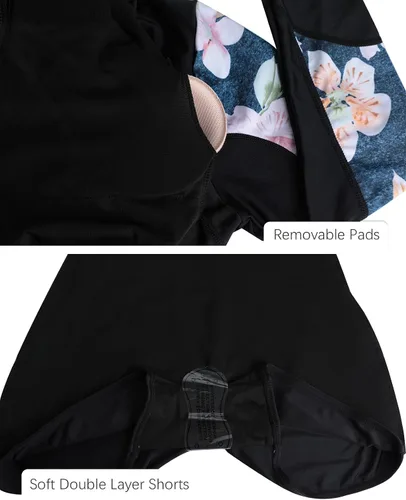 Miniatura 17 de ECUPPER Traje de baño de una pieza de manga larga para mujer, con cierre Boyleg, protector de erupción, cobertura de traje de baño de surf, traje