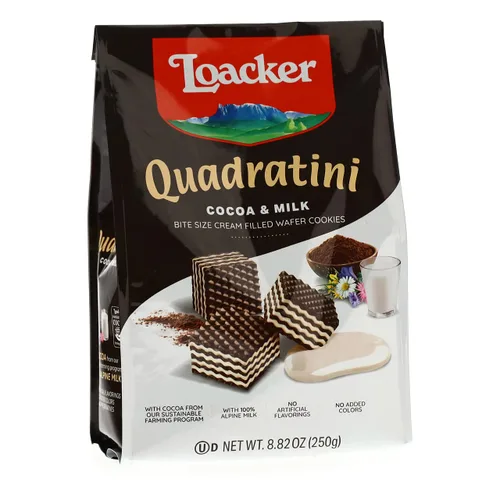 Miniatura 2 de Loacker Quadratini - Galletas de oblea de chocolate tamaño bocado, 8.82 onzas (paquete de 6)