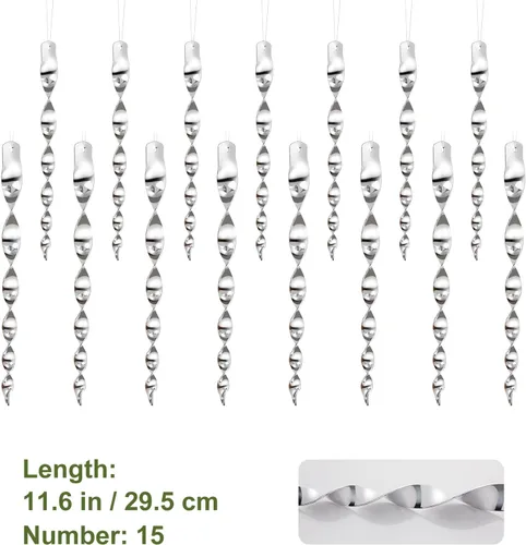 Miniatura 6 de OFFO Varillas Espantapájaros, 11.5 pulgadas (15 PCS) Dispositivo Reflectante para Pájaros Exterior Espantapájaros para Mantener Palomas y Pájaros
