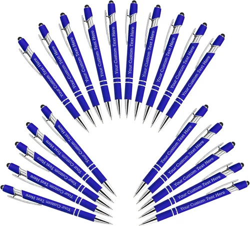 Miniatura 24 de Bolígrafos personalizados personalizados con grabado gratuito a granel con mensaje de nombre, bolígrafos personalizados para negocios, oficina
