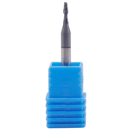 Miniatura 2 de BestParts 5 piezas de molino de punta de bola de carburo sólido de alto rendimiento, recubierto AlTiN, 2 flautas, hélice de 30 grados, diámetro