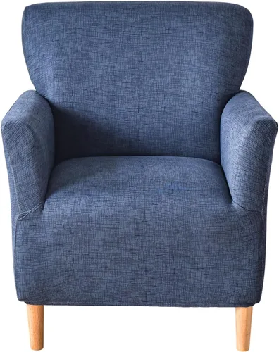 Miniatura 42 de CRFATOP - Funda elástica para sillón de mediados de siglo moderno de 1 pieza, fundas de silla de acento de jacquard con brazos, fundas de silla