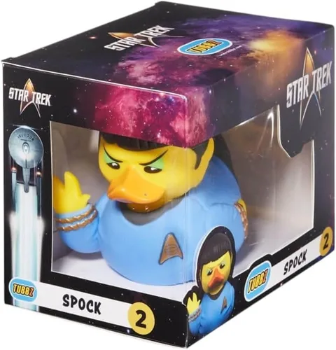TUBBZ Edición en caja Spock - Figura coleccionable de pato de goma de vinilo - Producto oficial de Star Trek - TV, películas y videojuegos Spock