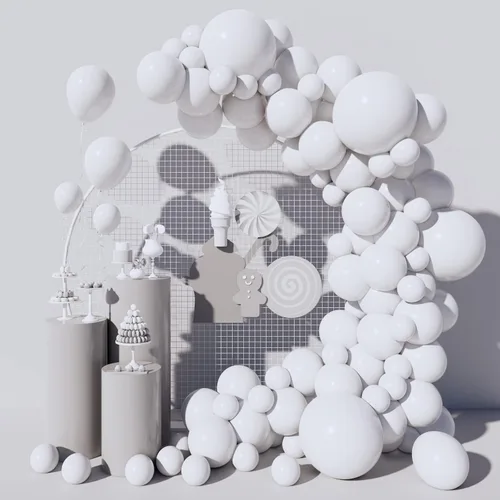 Miniatura 13 de Kit de arco de guirnalda de globos negros de 130 piezas, diferentes tamaños de 18, 12, 10 y 5 pulgadas, kit de globos de látex para fiesta