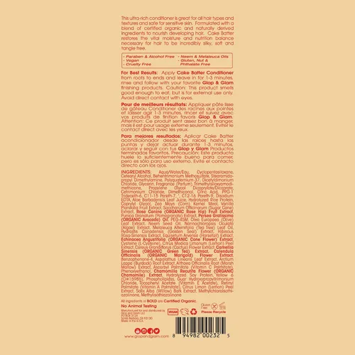 Miniatura 3 de Glop & Glam Acondicionador hidratante de mantequilla para tartas, tamaño 10.7 oz