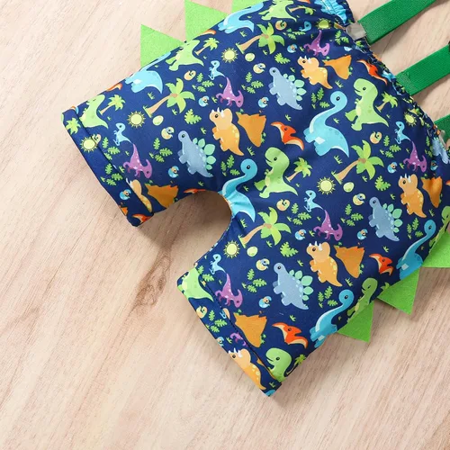 Miniatura 8 de Conjunto de mameluco de manga corta para bebé niño de un primer cumpleaños, con tirantes