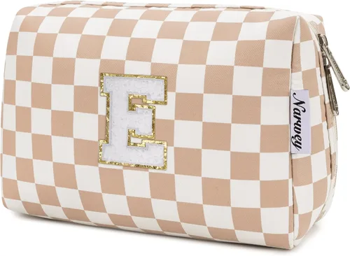 Miniatura 160 de Narwey Bolsa de maquillaje con inicial, regalos de graduación para adolescentes, niñas, niños y adolescentes, cosas de moda de 6 a 18 años, bolsa
