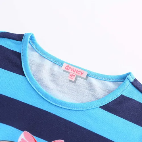 Miniatura 2 de QPANCY Pijamas para niñas con diseño de unicornio, conjuntos de pijamas de algodón para niñas pequeñas