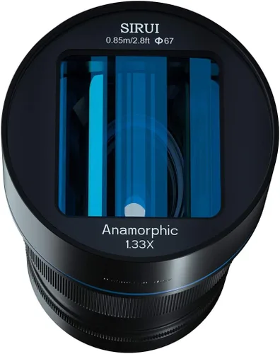 Miniatura 2 de SIRUI Lente anamórfica F1.8 1.33X S35 de 1.969 in para montura L, destello azul