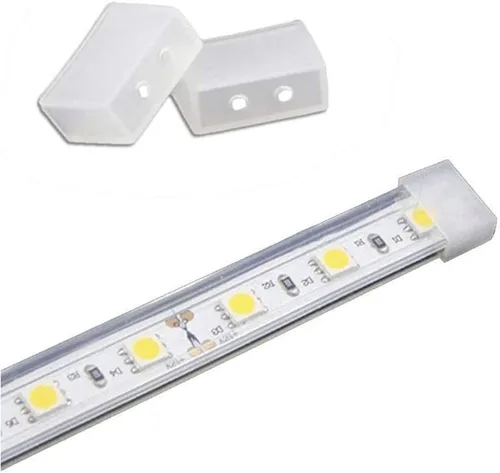 Miniatura 2 de 99 Lighting 200 unids/lote 0.394 in Silicona SMD 5050 Impermeable Led Tube Tira de luz y 0.236 in 0.236x0.472 in Led Neon Flex Tapa Tapa Tapa