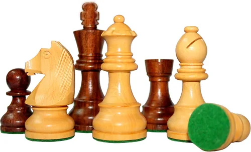 Miniatura 7 de StonKraft - Peón de piezas de ajedrez de madera con piezas de ajedrez extra de reinas (3.75 pulgadas de altura King)
