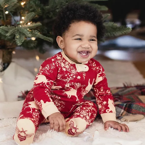Miniatura 3 de Burt's Bees Baby - Pijama para niña, con cremallera delantera y pies cerrados antideslizantes, de algodón orgánico 100%, para niñas pequeñas