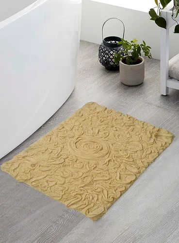 Miniatura 133 de Home Weavers Bell Flower Collection - Tapetes de baño copetudos 100 % algodón, extrasuaves y absorbentes, antideslizantes, lavables a máquina, lino