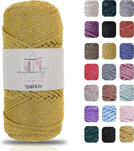 Miniatura 68 de Makromecity, Cordón de macramé de poliéster de 2 mm x 38 m (125 yardas) 2 mm de polipropileno, cordón de macramé para crochet, bolsas de macramé