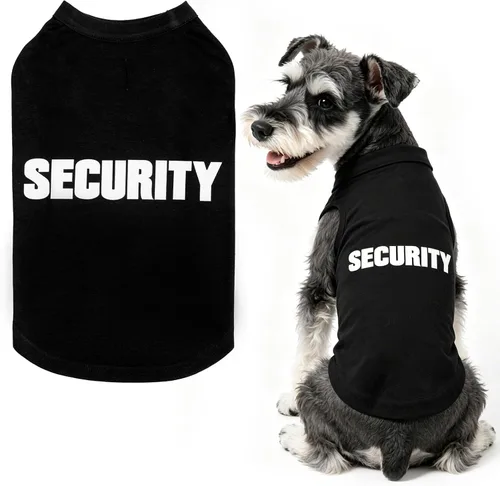 Miniatura 26 de BINGPET Camisas de Perro Policía, Camiseta de Perro Suave de Algodón, Traje Transpirable y Ligero para Perro Camiseta Sin Mangas Chaleco, Ropa