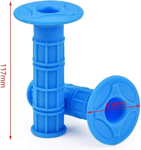 Miniatura 3 de HIAORS 7/8" Empuñaduras universales para motocicleta, compatibles con YZ125 YZ250 YZ426F YZ450F TTR250 WR250R YZ80 YZ85 50cc 110cc 70cc Pit Dirt Azul