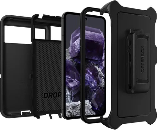 Miniatura 6 de OtterBox Funda para Google Pixel 8 Defender Series, color negro, resistente y duradero, con protección de puerto, incluye soporte de clip para funda