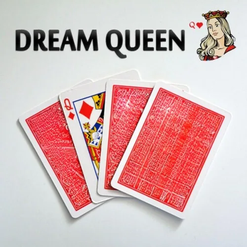 Miniatura 3 de MilesMagic Truco de magia Dream Queen Truco de tarjeta de ilusión de mentalismo de mago Efecto de predicción de reina fácil de realizar