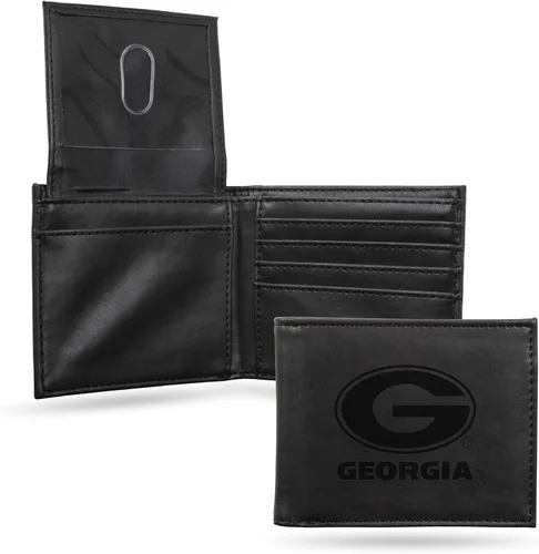 Miniatura 40 de NCAA Rico Industries Cartera Billetera con Grabado Láser Cartera Billetera con Grabado Láser - Diseño Delgado - Gran Regalo