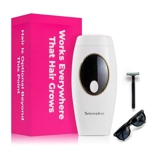 5minskin Auricular de depilación láser 2.0 IPL - Dispositivo de depilación para mujeres y hombres, removedor de vello facial y corporal en casa,