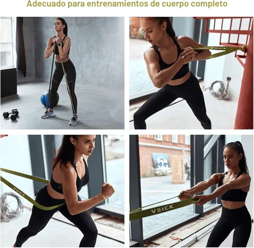 Miniatura 7 de VEICK Bandas de resistencia para entrenamiento, bandas de ejercicio, bandas de entrenamiento, bandas de asistencia para dominadas, juego de bandas