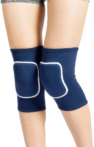 Miniatura 7 de Rodilleras de voleibol para bailarines, rodilleras suaves y transpirables para hombres, mujeres, niños, rodilleras protectoras para voleibol, Negro