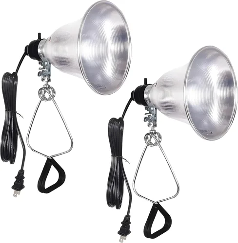 Miniatura 11 de Simple Deluxe - Lámpara de techo con abrazadera de 5.5 pulgadas con reflector de aluminio de hasta 60 W, casquillo E26 (sin foco incluido), cable