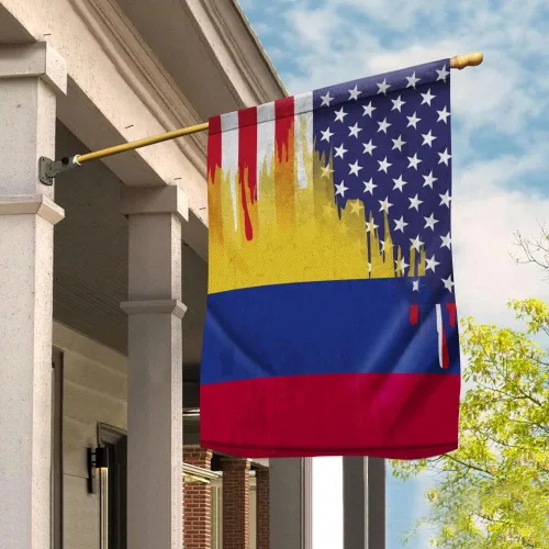 Miniatura 2 de Banderas Colombiana Bandera Americana Amistad Estados Unidos Colombia Root House Bandera (29.5 x 39.5 pulgadas), banderas de Estados Unidos
