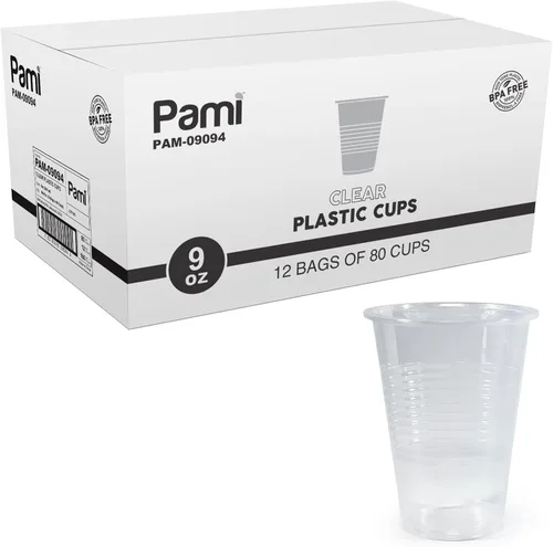 Miniatura 9 de PAMI Vasos de plástico desechables, Bpa - Vasos para beber para fiestas, bebidas frías, batidos, gelatina, cócteles (5 onzas, paquete de 100)