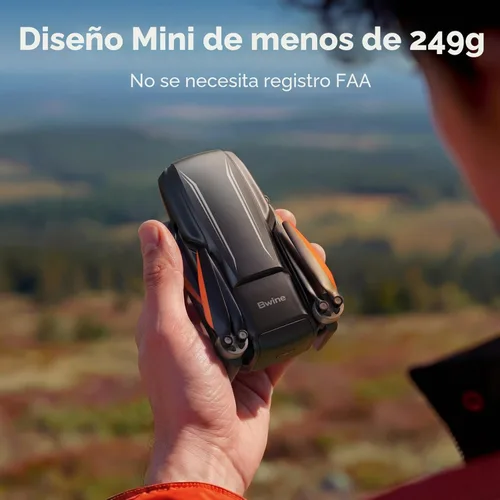 Miniatura 5 de Bwine F7MINI - Drones con cámara para adultos con video 4K y foto 8K, cardán EIS de 3 ejes, 96 minutos, 249 g exento de FAA, transmisión de más de 6