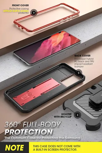 Miniatura 4 de SUPCASE, Unicorn Beetle Pro Series - Funda diseñada para Samsung Galaxy S21 5G (lanzamiento 2021),Funda robusta de doble capa, con función de Ruddy