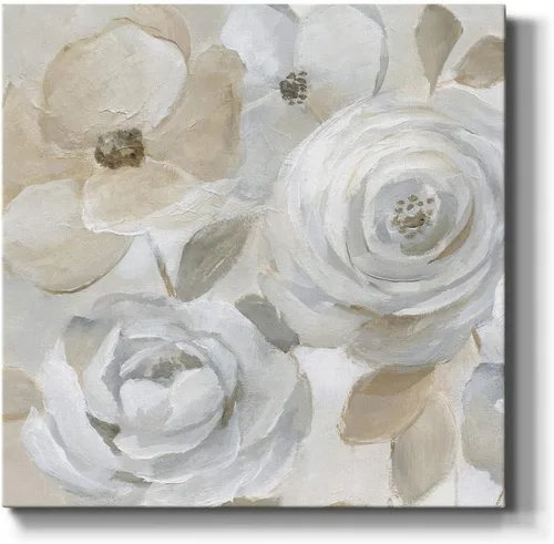 Miniatura 40 de WEXFORD HOME Cuadro Premium en Lienzo con Envoltura de Galería Floral Multicolor para Pared, Arte Abstracto Floral Romántico Moderno, Impresión