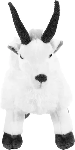 Miniatura 2 de The Petting Zoo Peluche de cabra de montaña, regalos para niños, animales del zoológico Wild Onez, juguete de peluche de cabra de 12 pulgadas