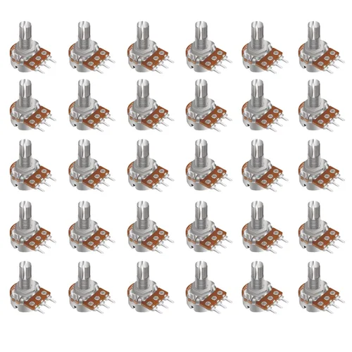 Miniatura 10 de Taiss Kit de potenciómetro de 40 piezas con perillas giratorias, WH148 B1K 2K 5K 10K 20K 50K 100K 250K 500K 1M Ohm Potenciómetros Surtido