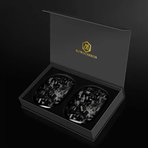 Miniatura 8 de MONOCARBON Funda de fibra de carbono real para Airpods Max (2024 y 2020), cubierta dura protectora de grado militar para auriculares Apple Airpods