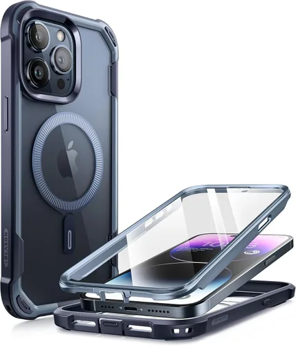 Miniatura 10 de i-Blason Funda para iPhone 15 Pro Max compatible con carcasa MagSafe, funda transparente para teléfono celular, funda protectora robusta [Ares]