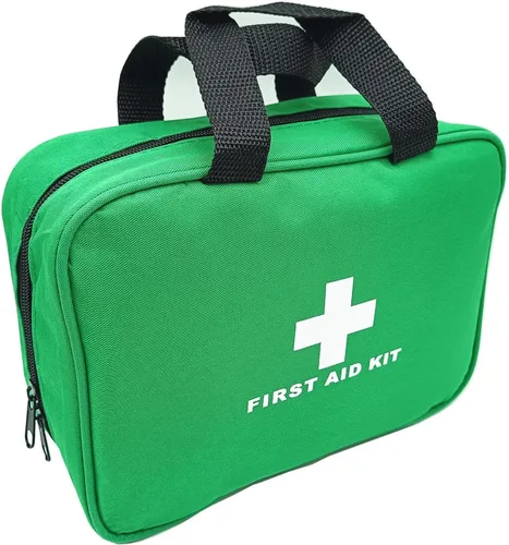 Miniatura 3 de Bolsa de primeros auxilios roja vacía de rescate de viaje para primeros auxilios, bolsa de emergencia para automóvil, hogar, oficina, cocina, Verde
