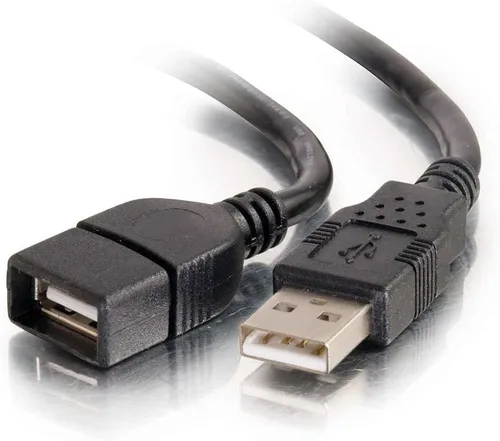 Miniatura 9 de C2G Cable de extensión USB largo, Cable USB, Cable USB A a A, Negro, 16 pies (4.87 metros), Cables to Go 39010