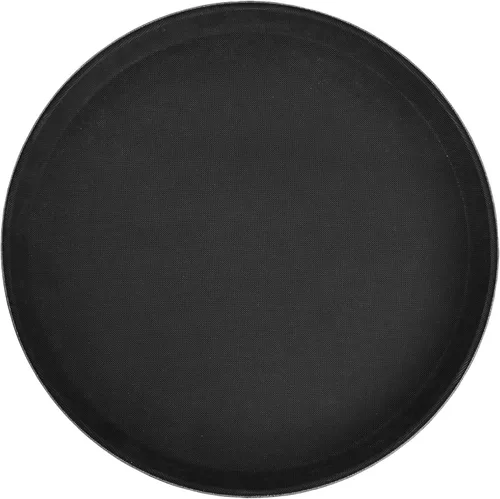 Miniatura 4 de Winco Bandeja de fibra de vidrio premium de 26" x 22", antideslizante, marrón, ovalada